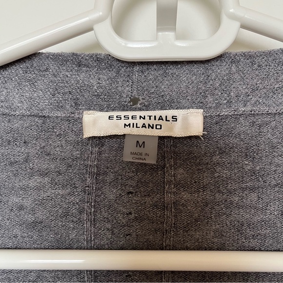 Gray Cardigan | Long Sleeve Open Front Sweater (size M) - Picture 3 of 6